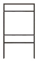 Sign Stake - Double Stake Sign Frame With Top & Bottom Rider