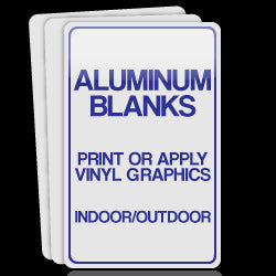 White Aluminum Blanks with Rounded Corners