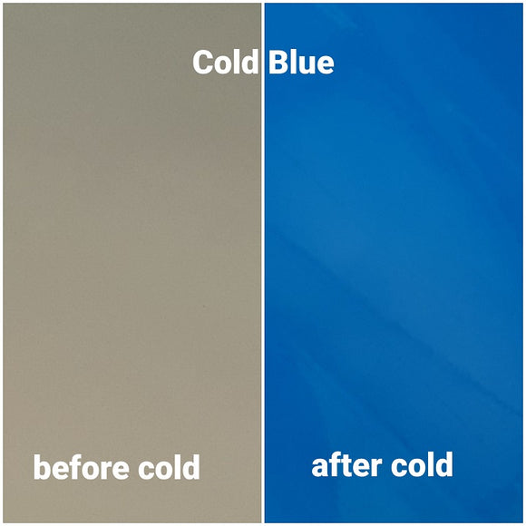 Cold Blue - White Color Changing Vinyl
