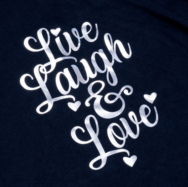 Stahls Metallic HTV Silver shirt