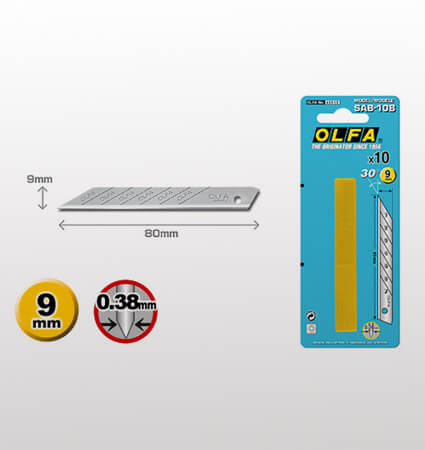 Olfa Snap-Off Grpahics Arts Blades 10 Pack