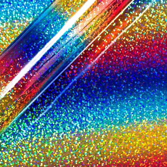 Stahls Effect HTV – Holographic Sparkle Silver - Rainbow Vinyl Co