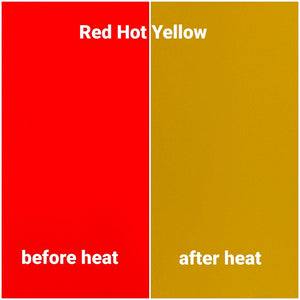 Hot Red - Yellow Color Changing Vinyl