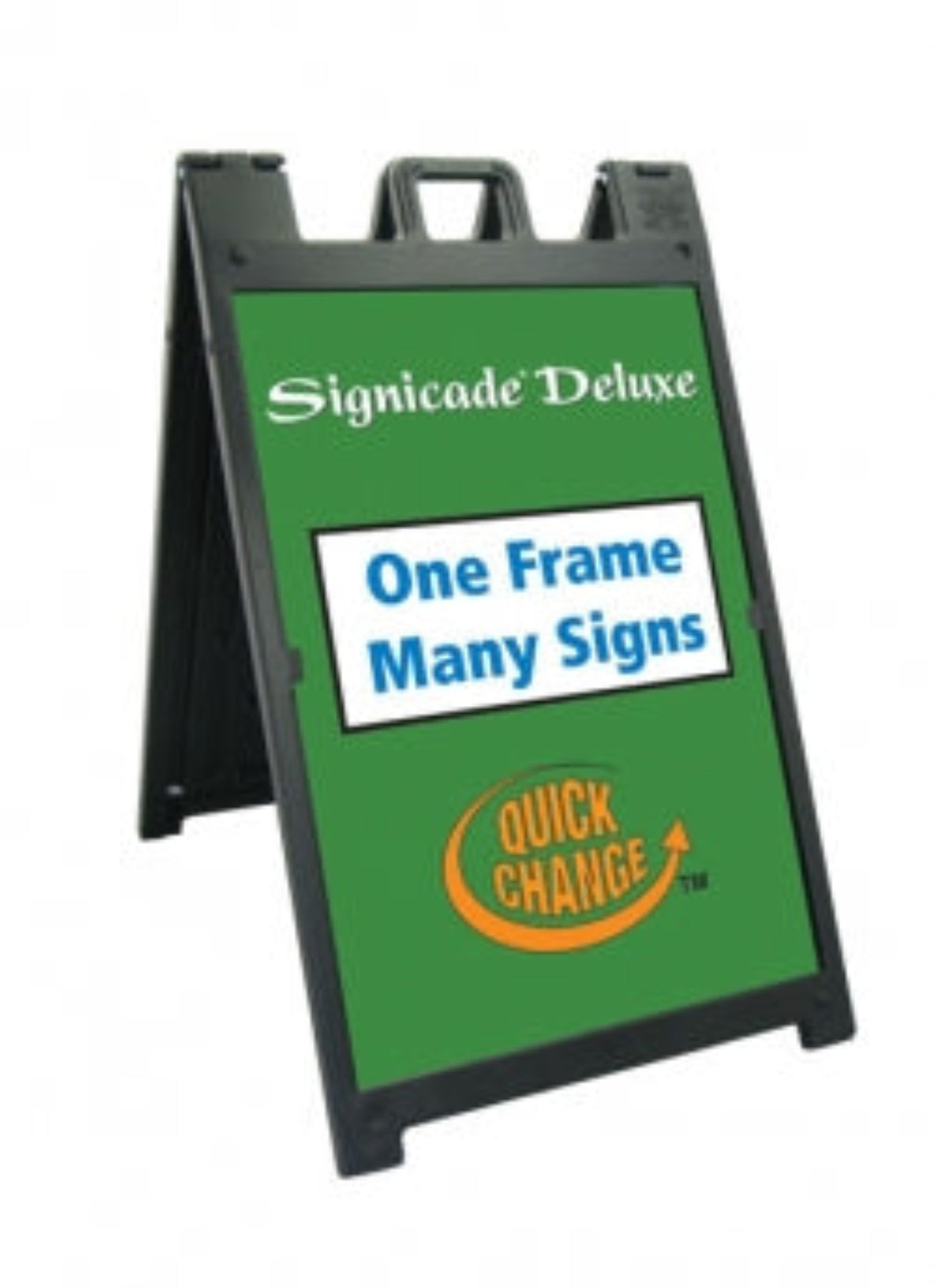 SIGNICADE Deluxe A-Frame Sidewalk Signs – White & Black
