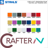 Stahls CAD-CUT Fashion-FILM Electric Heat Transfer Vinyl full color chart