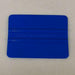 A blue 3M branded plastic squeegee designed for film installation.