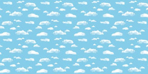 Fadeless Bulletin Board Paper Roll 48" x 50 ft Clouds