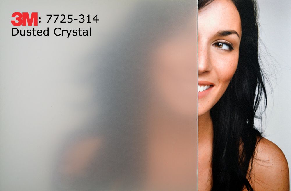 3M Dusted Crystal High Performance Vinyl Crystal Glass Finish 2
