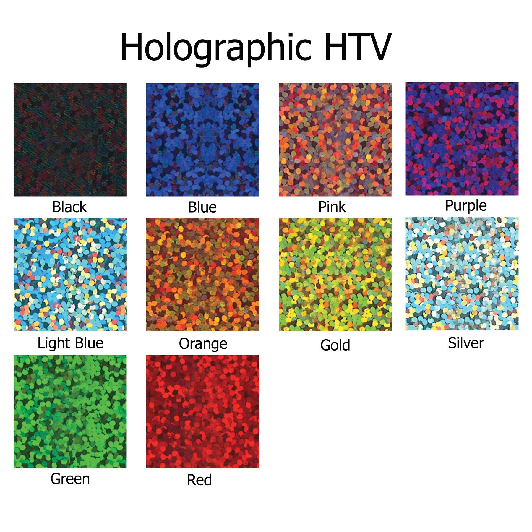 Holographic HTV - Blue/Green