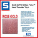 Stahls Glitter Flake HTV roll picture Rose Gold