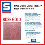Stahls Glitter Flake HTV roll picture Rose Gold
