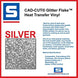 Stahls Glitter Flake HTV roll picture Silver
