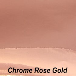 Rose Gold Chrome Permanent Adhesive Decorative Vinyl Film