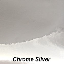 Silver Chrome Permanent Adhesive Decorative Vinyl Film